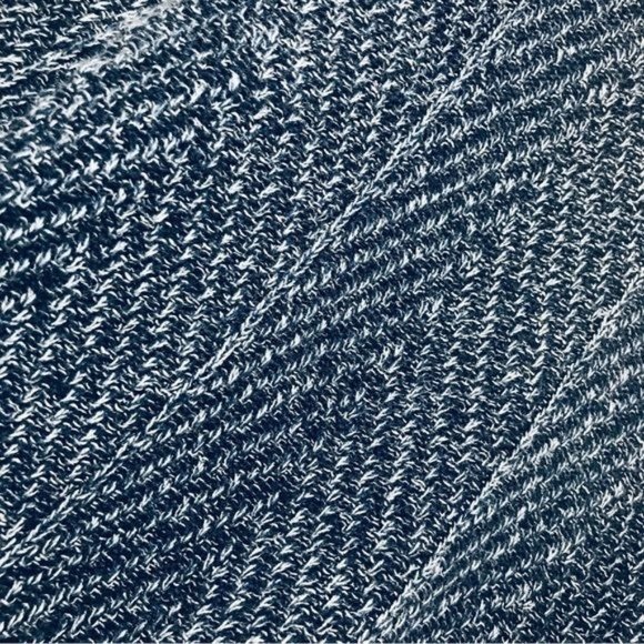 EIGHT EIGHT EIGHT 100% Cotton Marled Knit Sweater Women’s XL Blue Pullover - Picture 8 of 9